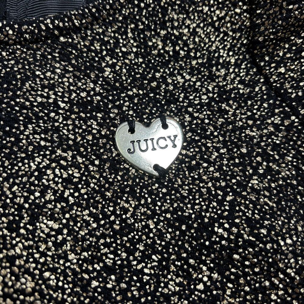 Juicy Couture Toddler Girls Black Gold Sparkle A-Line Dress Short Sleeve Sz 12m - Picture 4 of 10